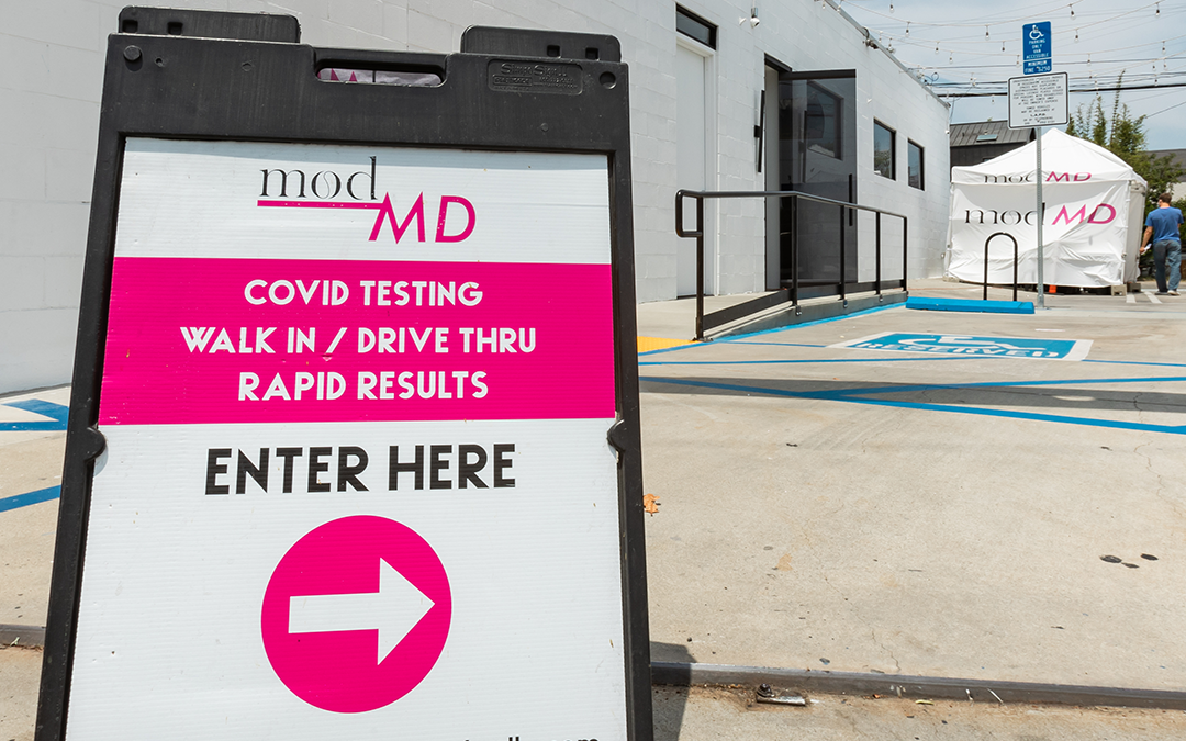 On site COVID testing available with modMD