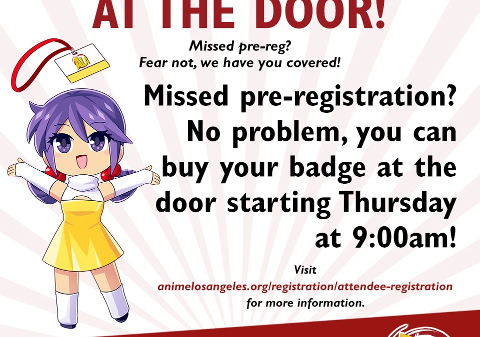 Buy your badge at the door