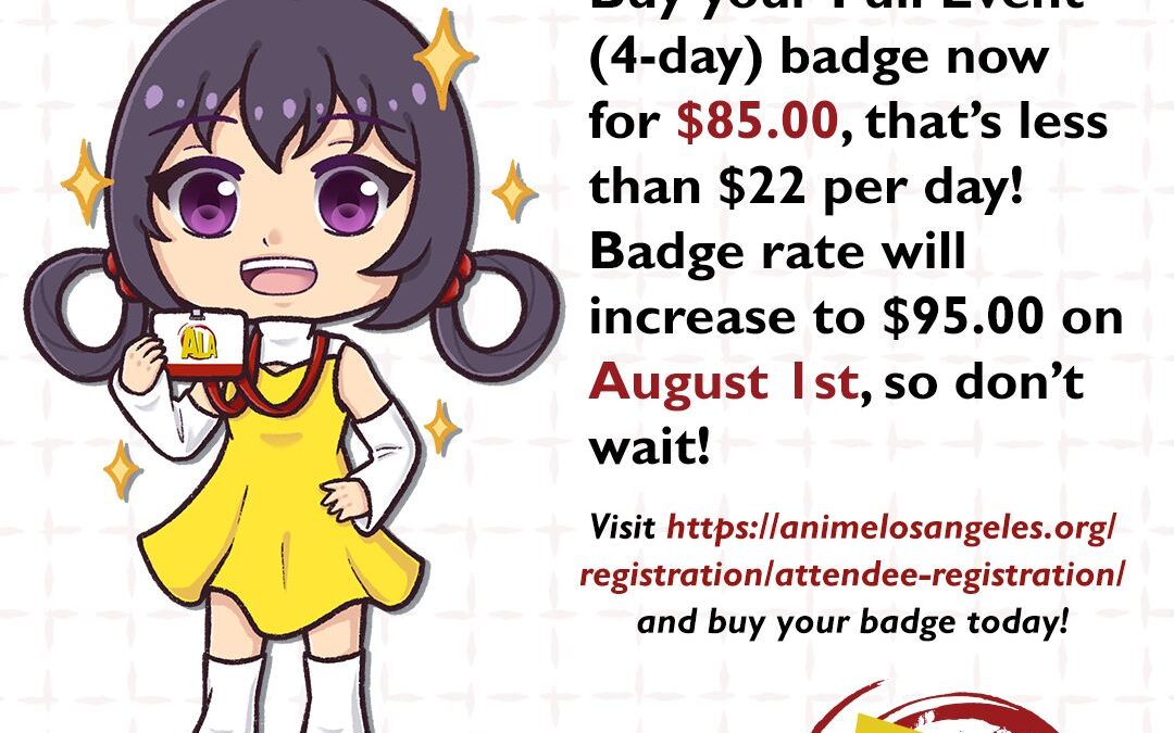 Get Your Badge Before The Price Goes Up!