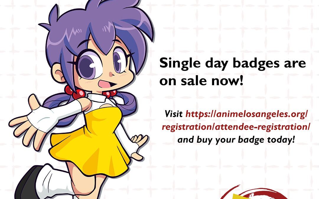 Single Day Badges Now on Sale!!!